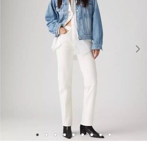 Levi's White Wedgie Straight Jeans W26 L28